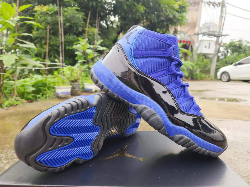 black Air Jordan 11 Retro Blue - Hình 3