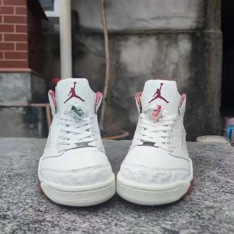 Air Jordan 5 Retro White/Maroon