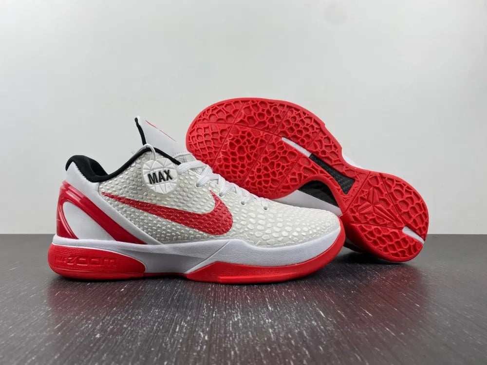 Kobe 6 Protro White Red - Hình 13