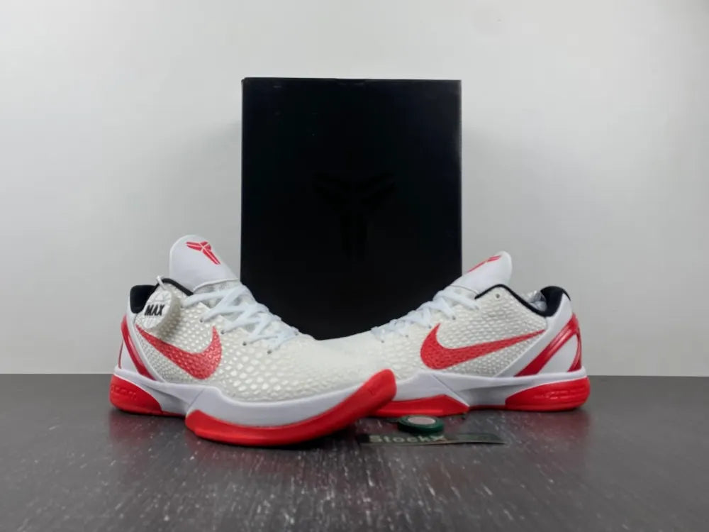 Kobe 6 Protro White Red - Hình 16