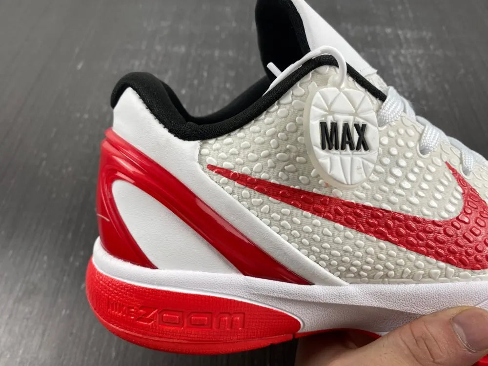 Kobe 6 Protro White Red - Hình 10