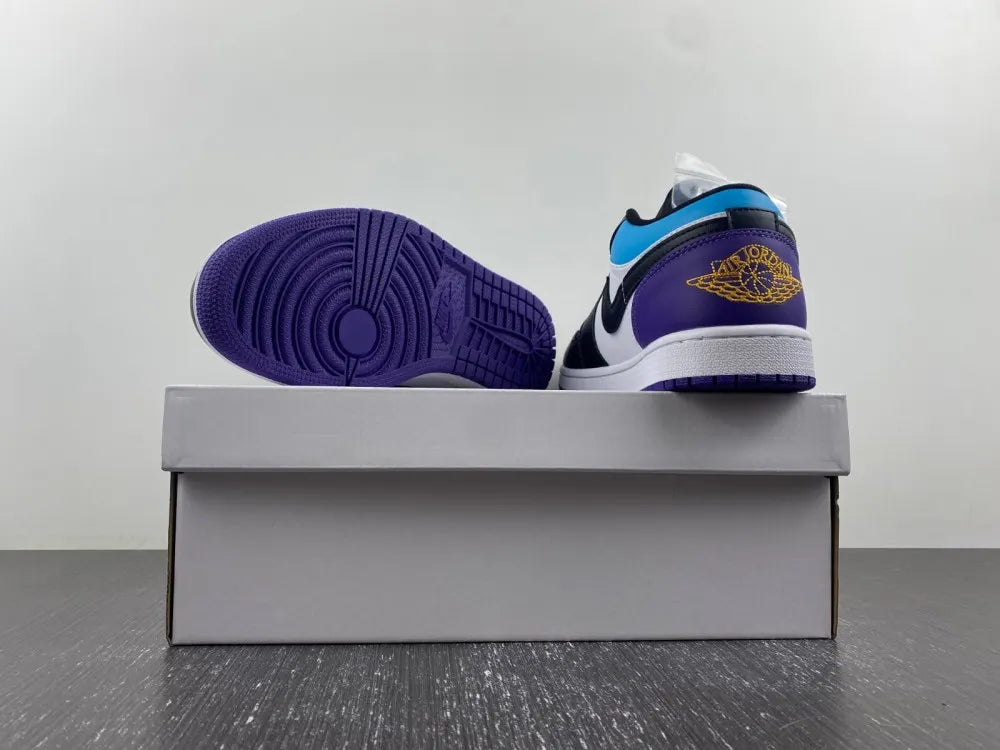 Air Jordan 1 Low Purple/Black - Hình 2