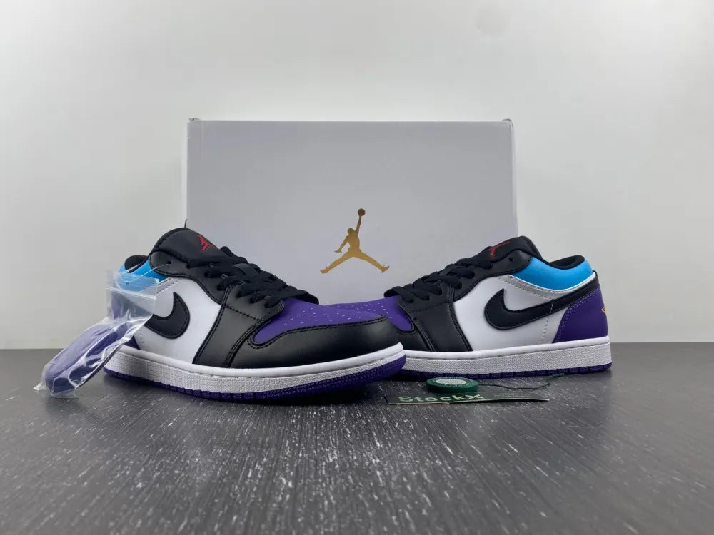 Air Jordan 1 Low Purple/Black - Hình 3