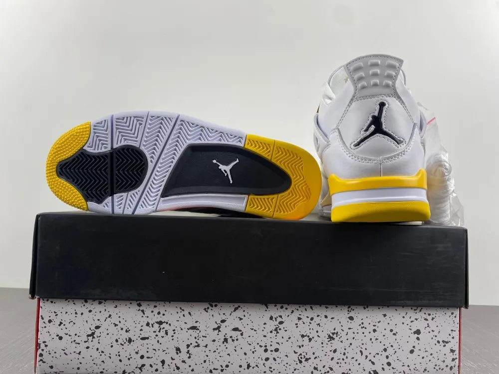 Air Jordan 4 White/Yellow - Hình 15