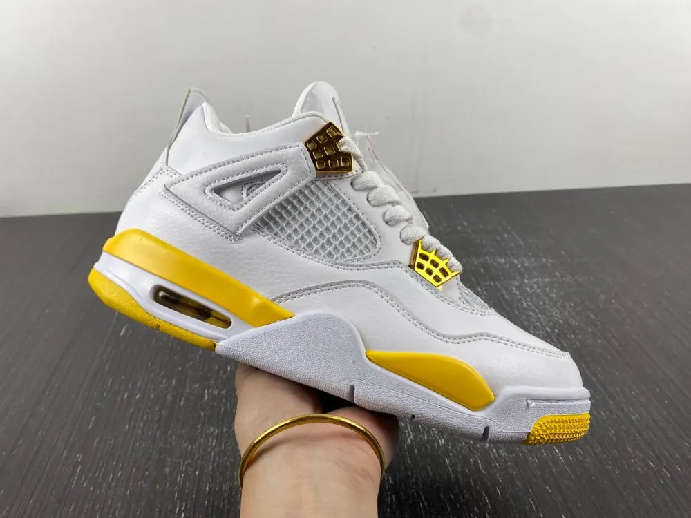 Air Jordan 4 White/Yellow - Hình 6