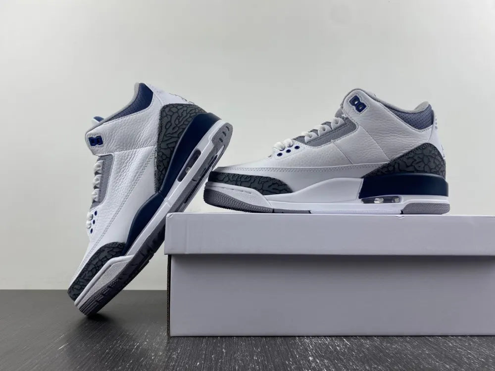 Air Jordan 3 White/Royal - Hình 12
