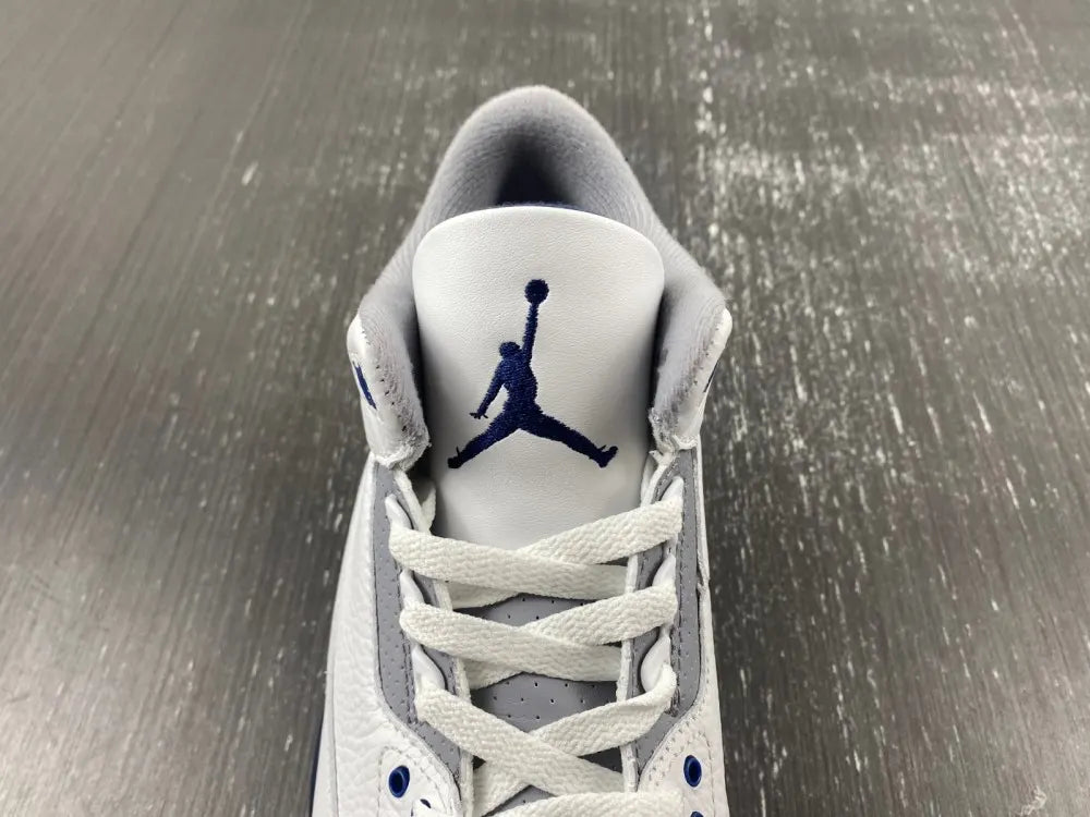 Air Jordan 3 White/Royal - Hình 4