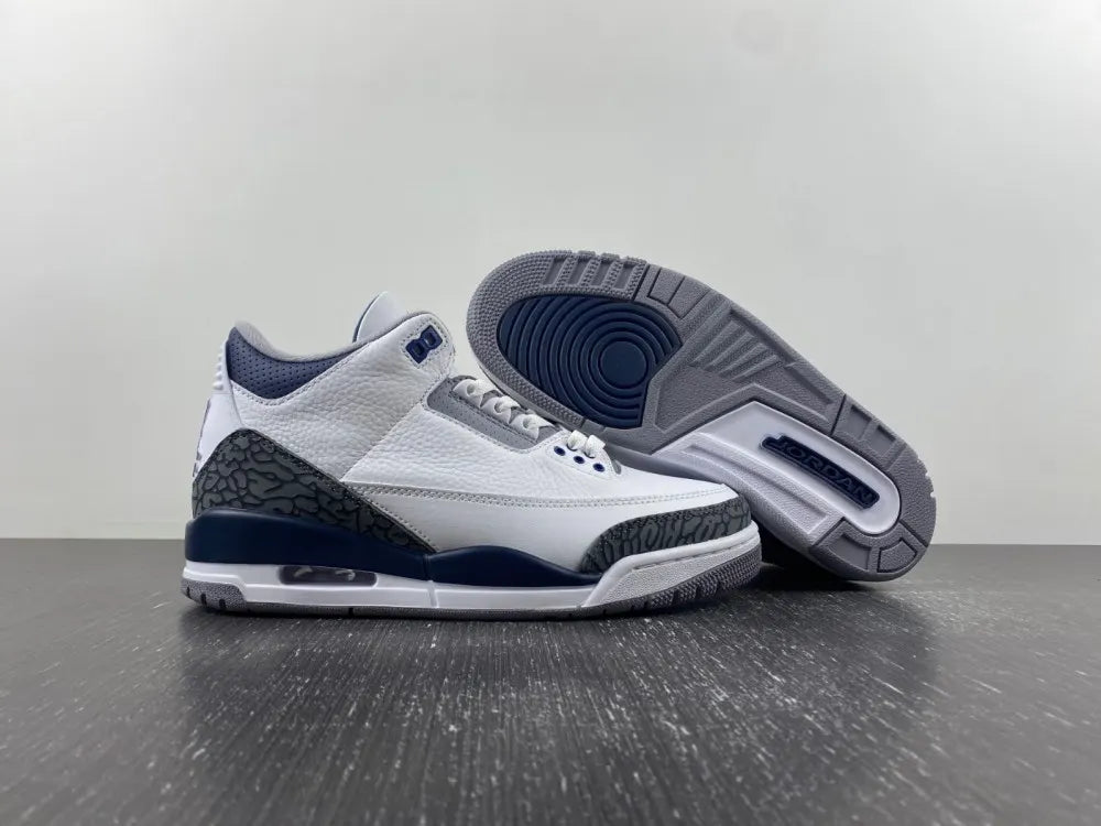 Air Jordan 3 White/Royal - Hình 14
