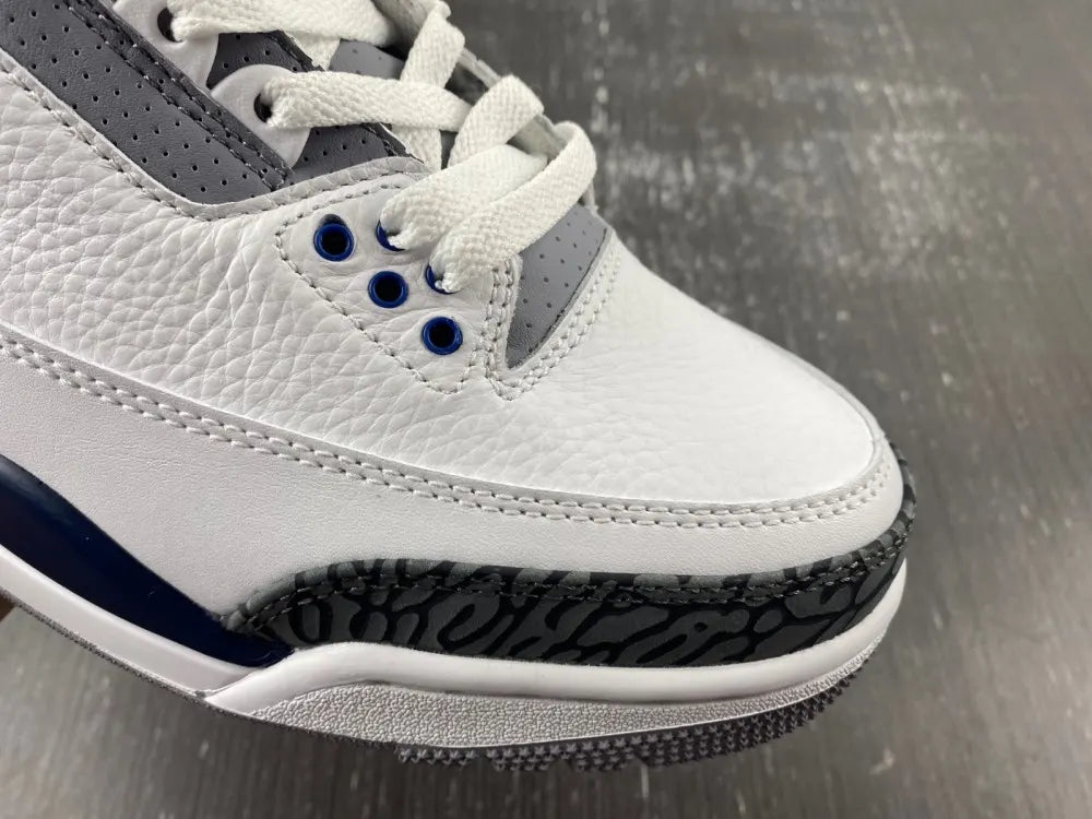 Air Jordan 3 White/Royal - Hình 7