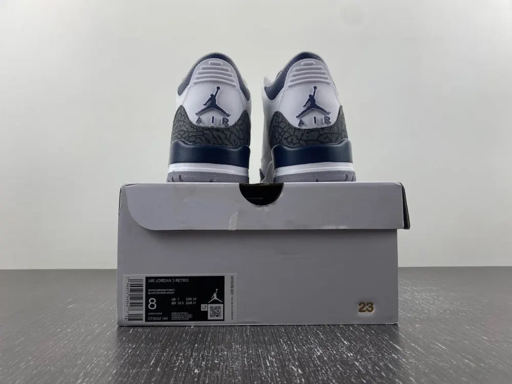 Air Jordan 3 White/Royal - Hình 9