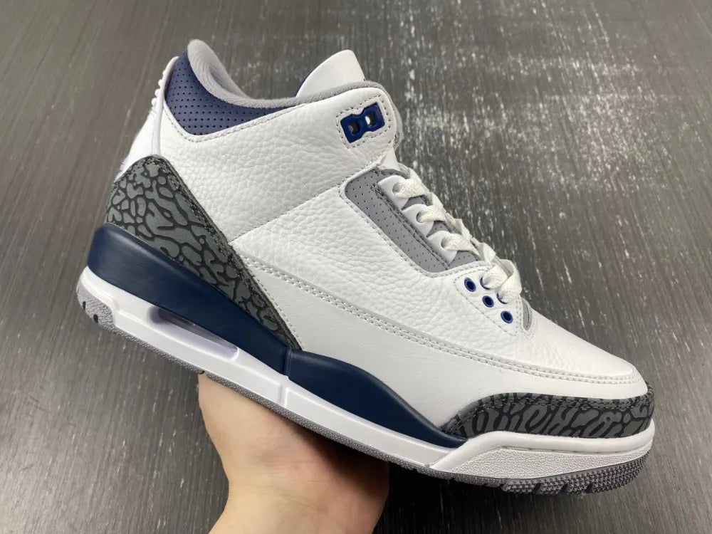 Air Jordan 3 White/Royal - Hình 6