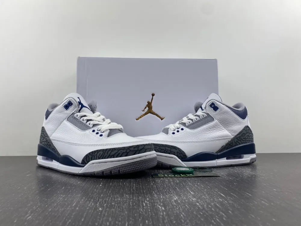 Air Jordan 3 White/Royal - Hình 13
