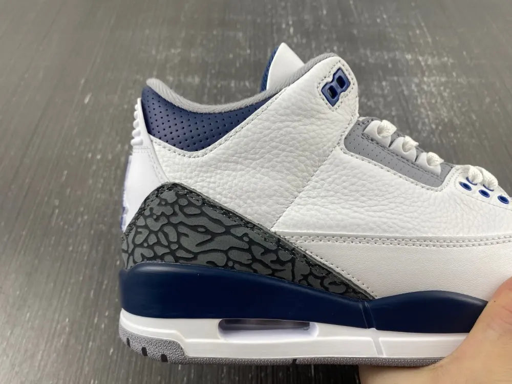 Air Jordan 3 White/Royal - Hình 8