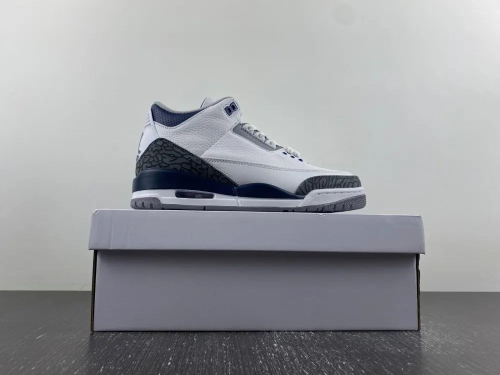 Air Jordan 3 White/Royal - Hình 10