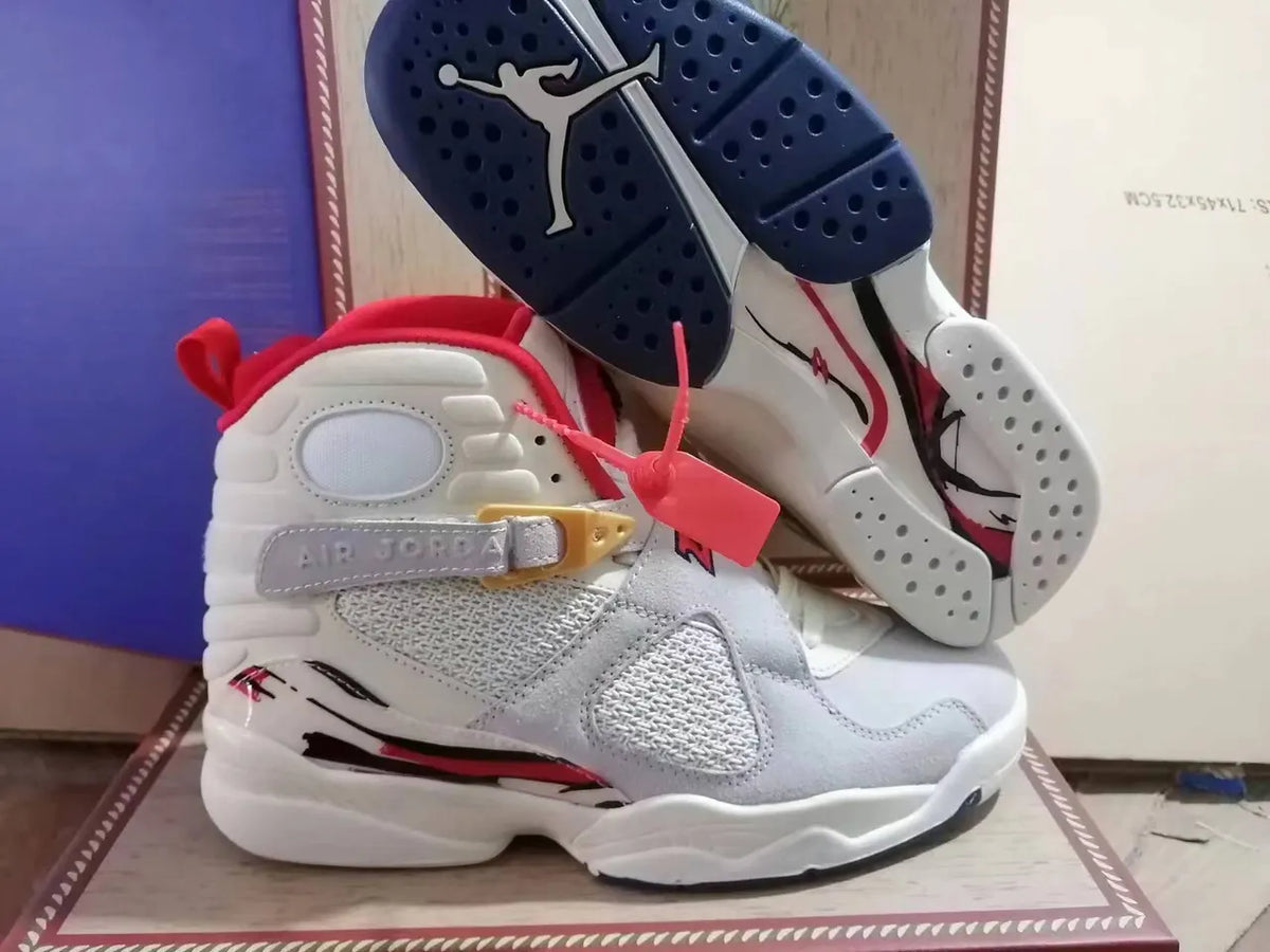 Air Jordan 8 Retro Grey Suede - Hình 8