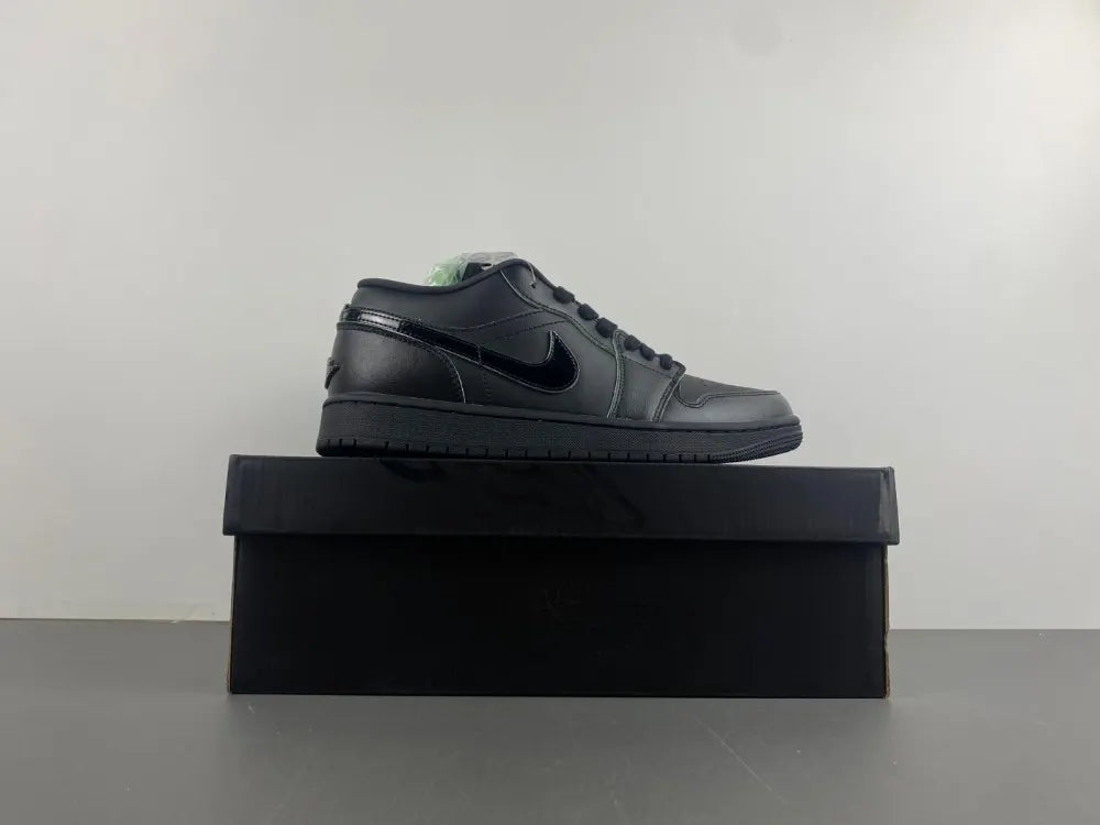premium Air Jordan 1 Low Black Mint - Hình 10
