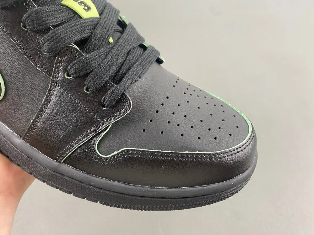 premium Air Jordan 1 Low Black Mint - Hình 6