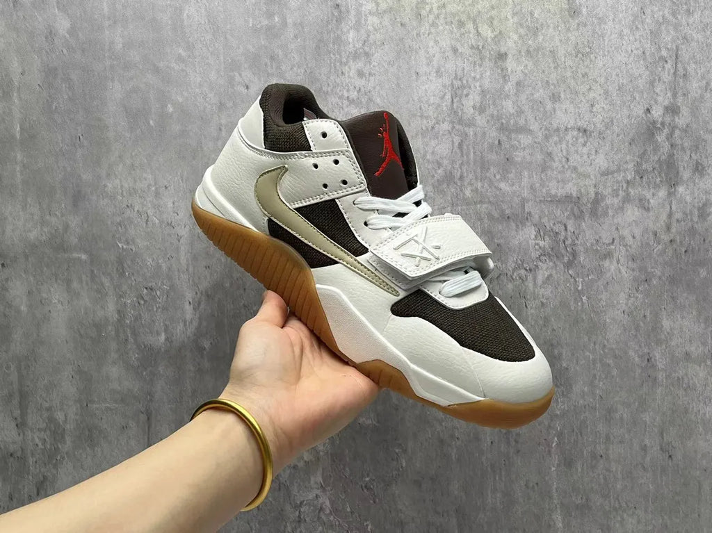 Travis Scott Jordan Trainer Brown/White - Hình 13