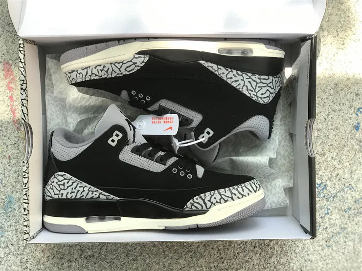 retro classic Air Jordan 3 Black Cement