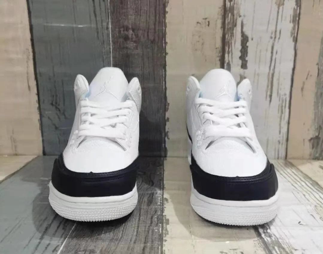 leather Jordan 3 Retro White Black - Hình 2