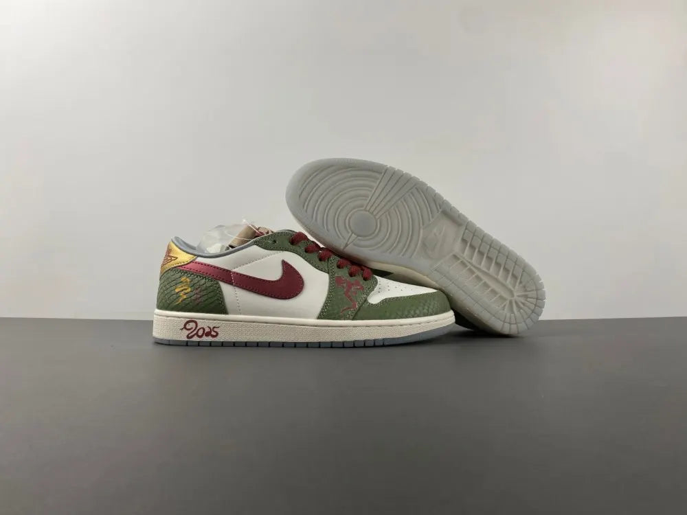Air Jordan 1 Low Olive/Burgundy
