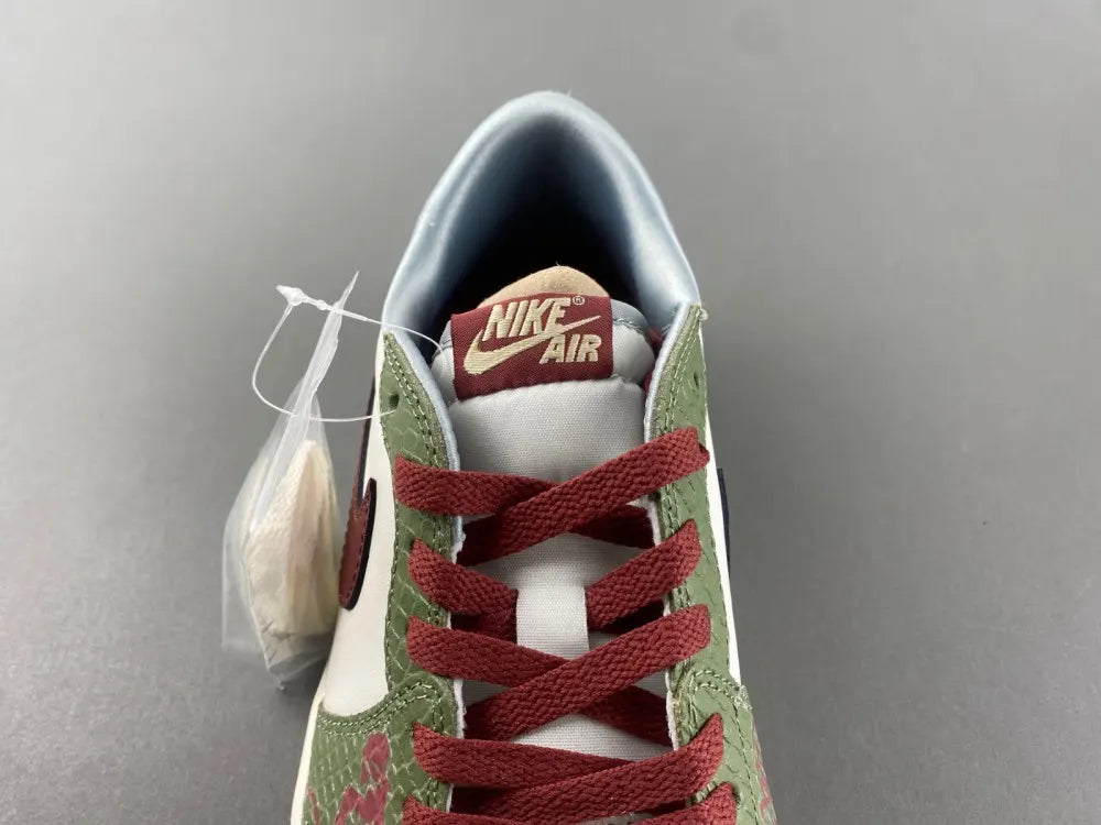 Air Jordan 1 Low Olive/Burgundy - Hình 10