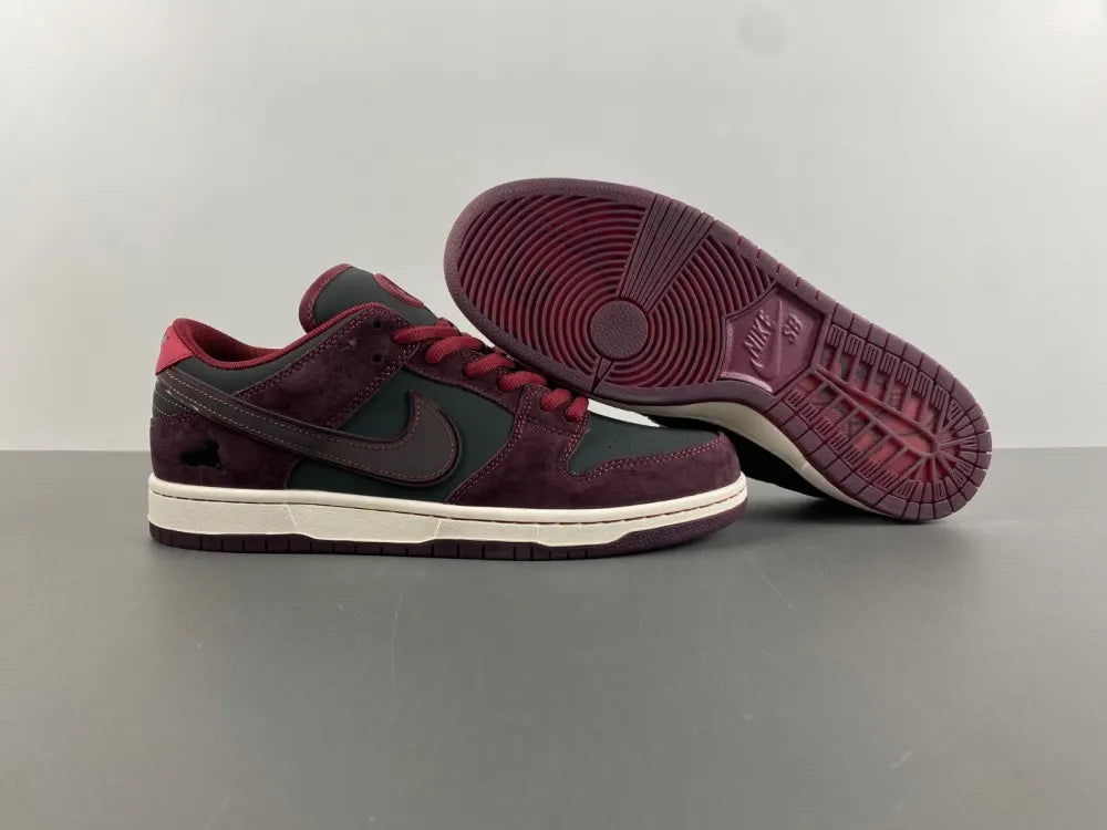 Nike Dunk Low Dark Olive Burgundy - Hình 14