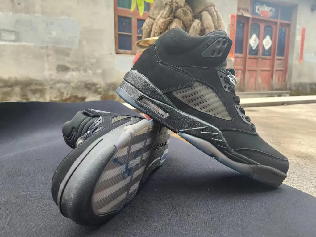 Air Jordan 5 Stealth Black - Hình 2