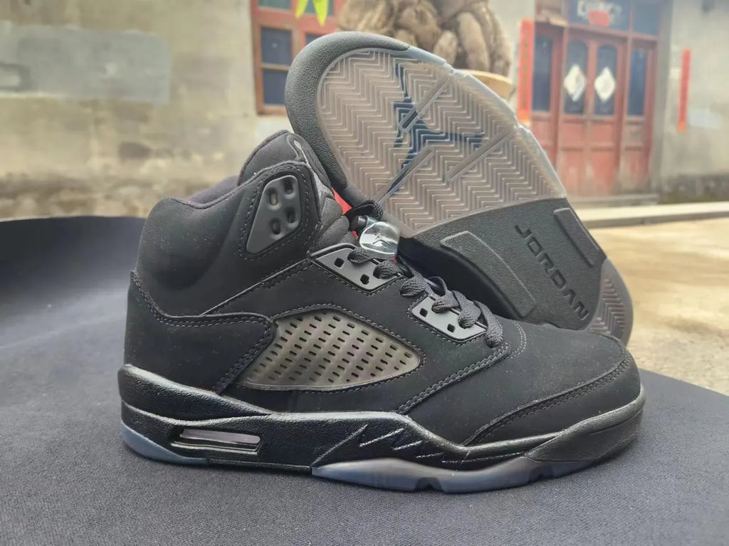 Air Jordan 5 Stealth Black - Hình 4