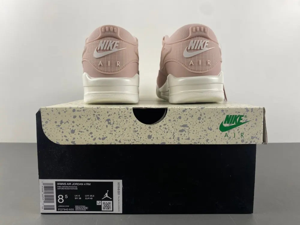 Jordan Pink/White Sneaker - Hình 2