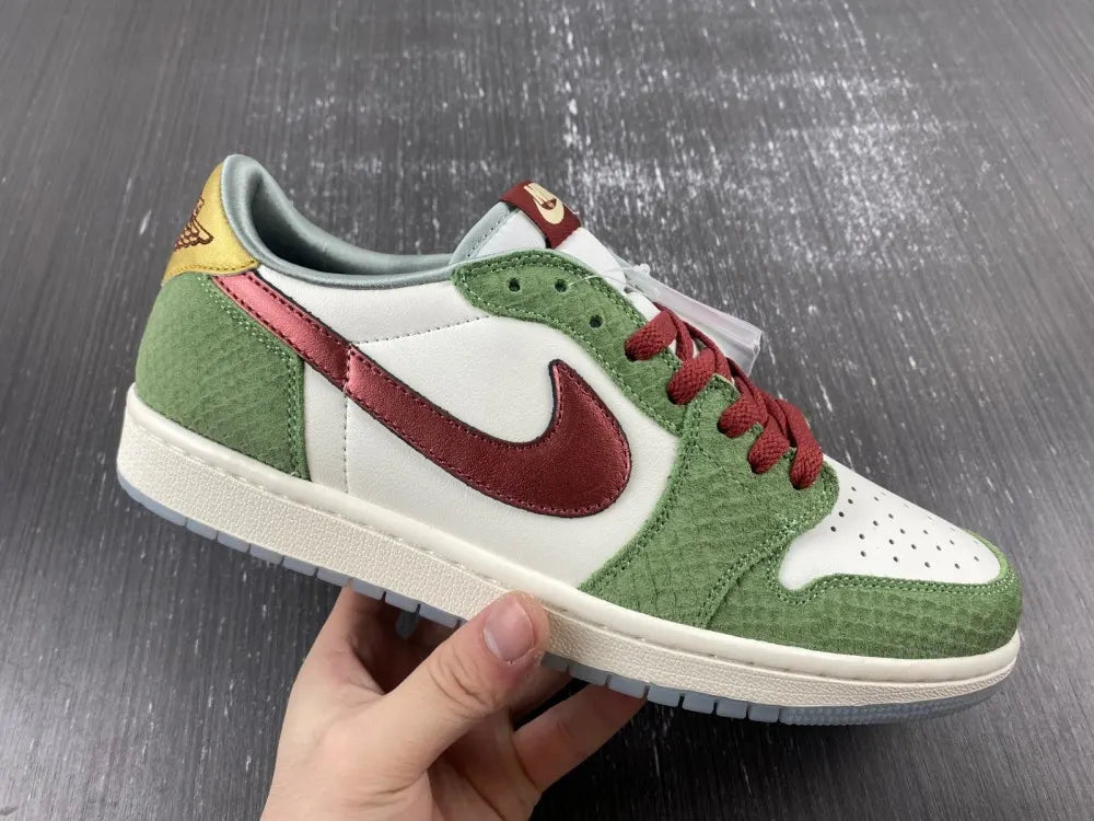 Air Jordan 1 Low Olive Snake - Hình 8