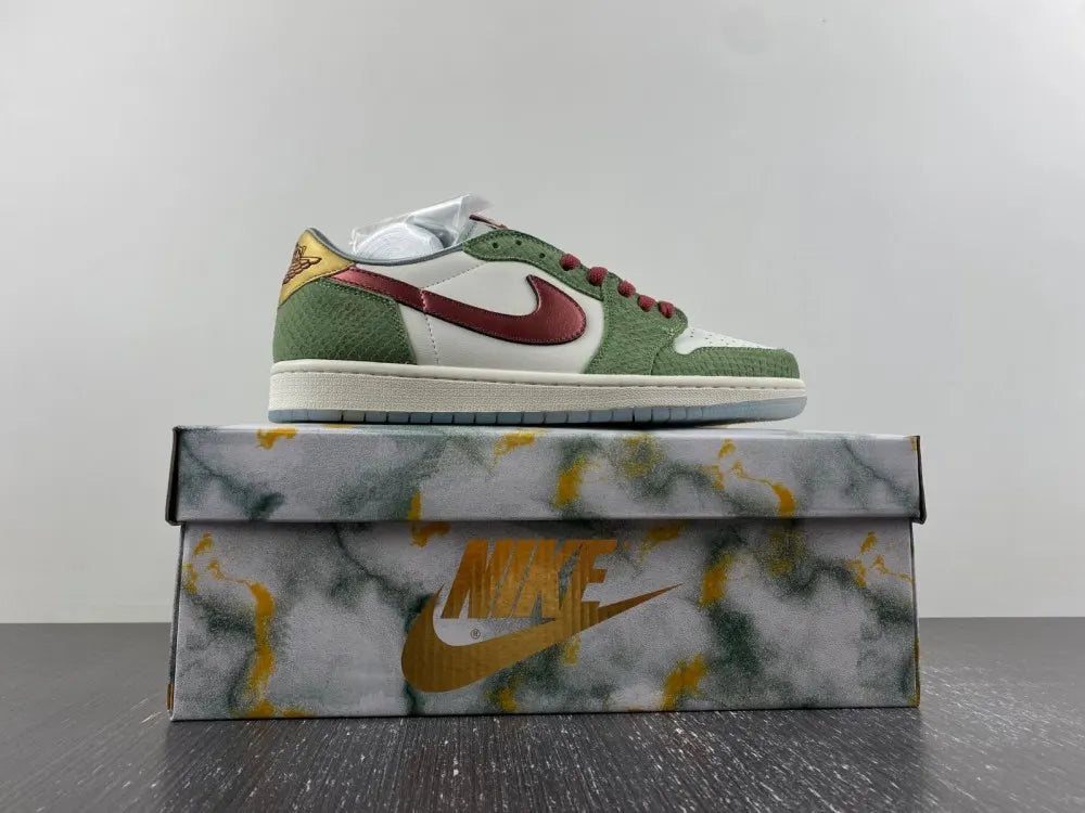 Air Jordan 1 Low Olive Snake - Hình 2