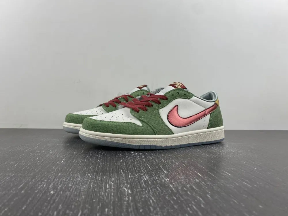 Air Jordan 1 Low Olive Snake - Hình 17