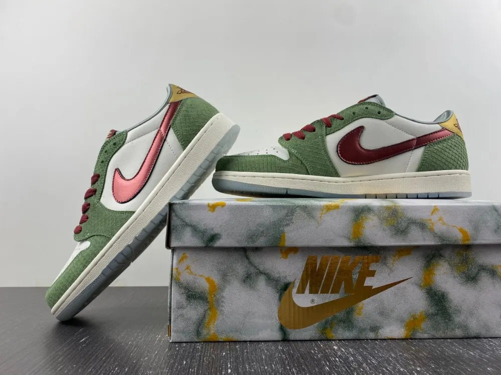 Air Jordan 1 Low Olive Snake - Hình 3