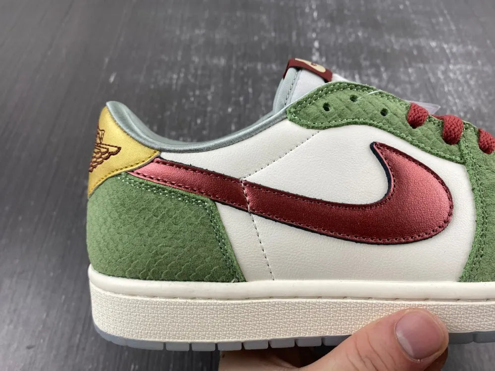 Air Jordan 1 Low Olive Snake - Hình 12
