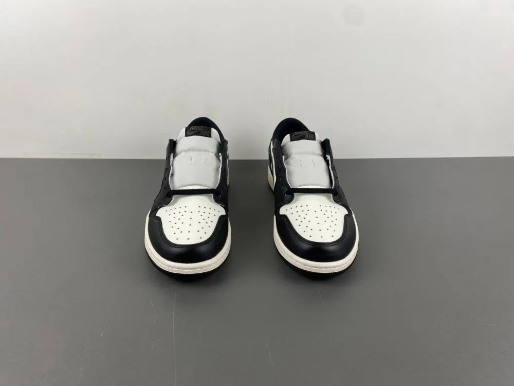 premium Air Jordan 1 Low Black Olive - Hình 11