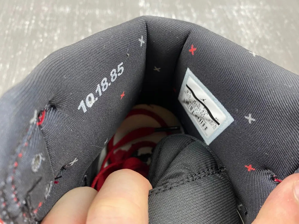 high Air Jordan 1 Retro Black/Red - Hình 10