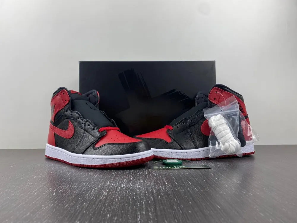 high Air Jordan 1 Retro Black/Red - Hình 5