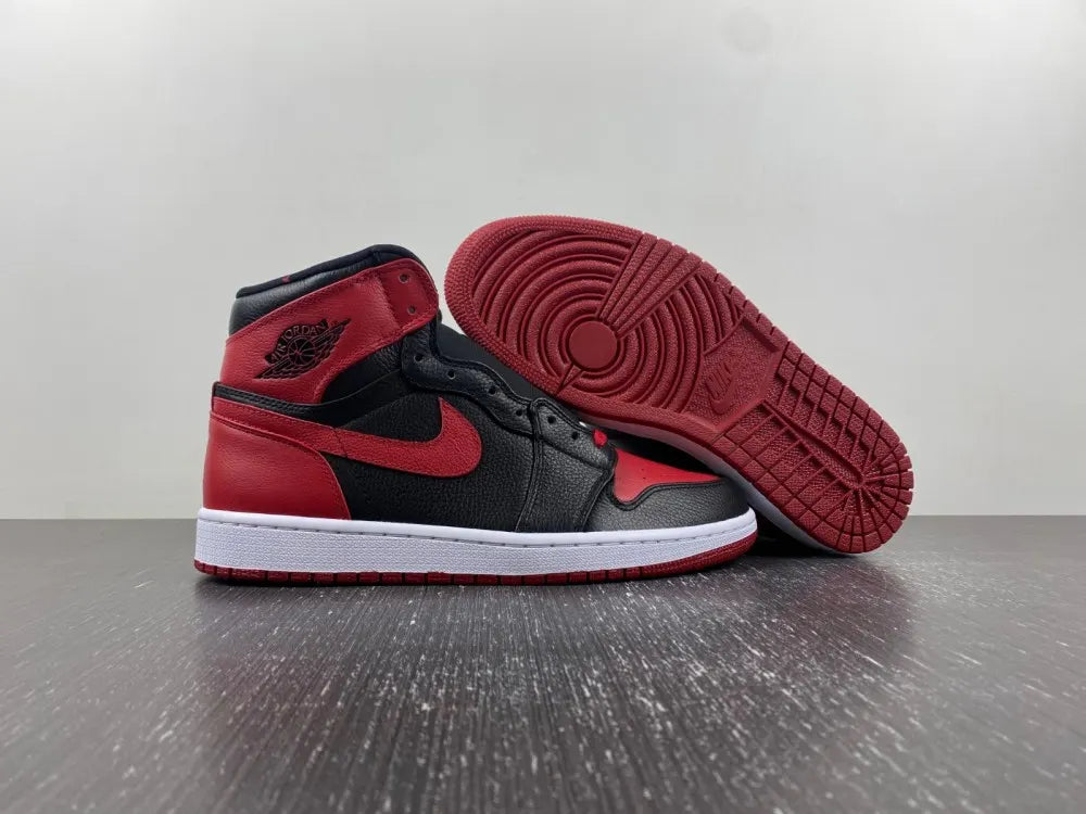high Air Jordan 1 Retro Black/Red - Hình 16