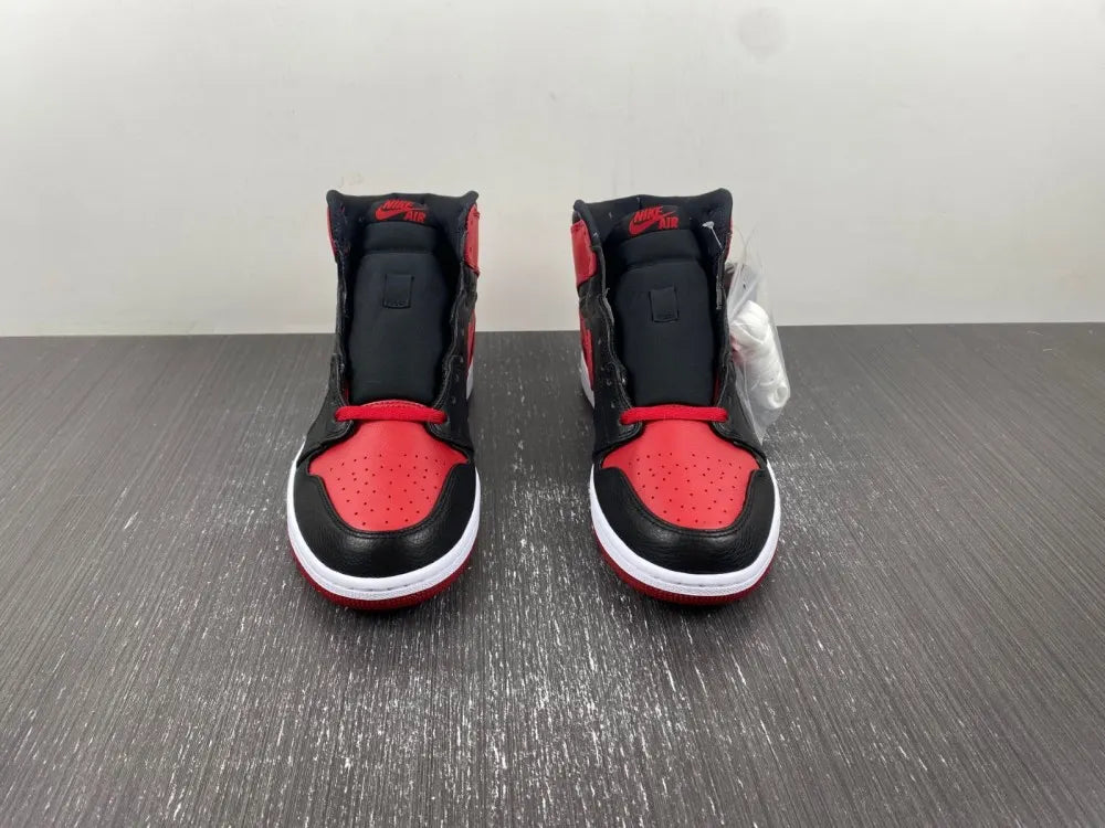 high Air Jordan 1 Retro Black/Red - Hình 4