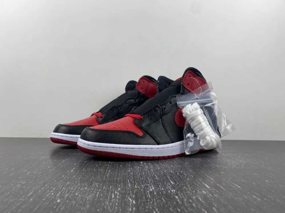 high Air Jordan 1 Retro Black/Red - Hình 17