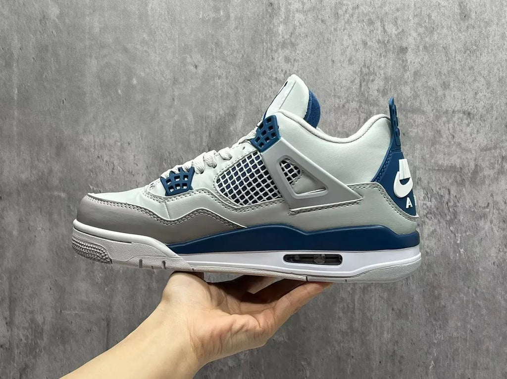 Air Jordan 4 White/Blue - Hình 4