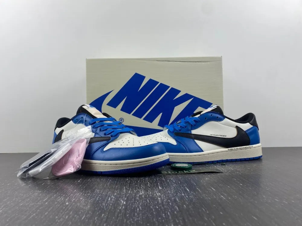 Cactus Jack Fragment Blue White - Hình 4