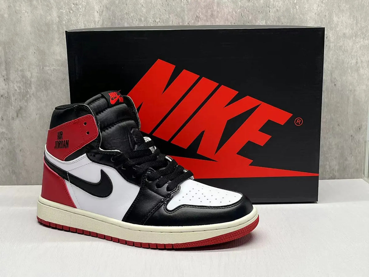 retro Air Jordan 1 Black White Red