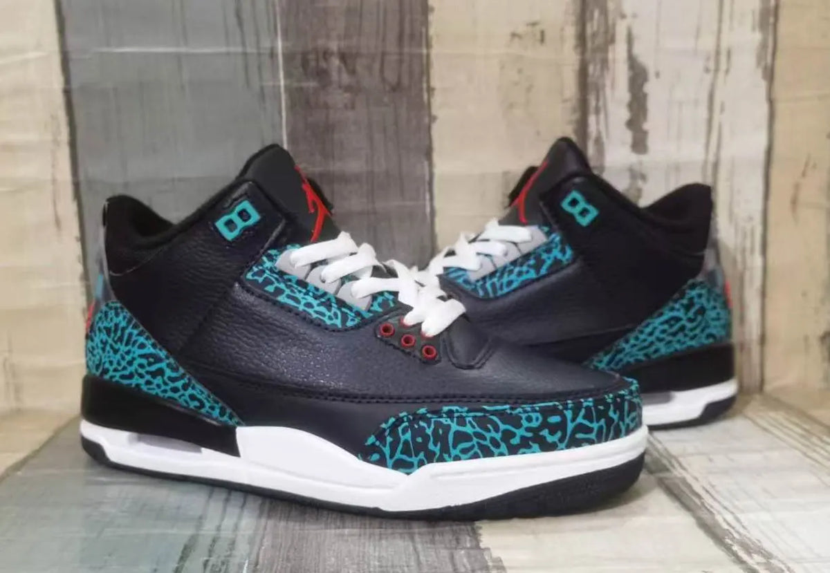 Air Jordan 3 Black Teal - Hình 3