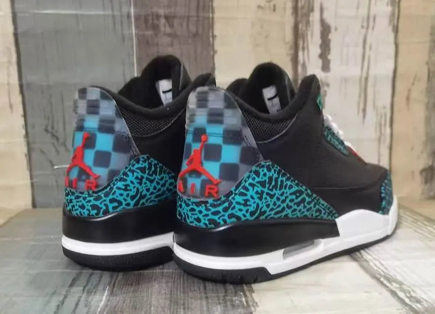 Air Jordan 3 Black Teal - Hình 2