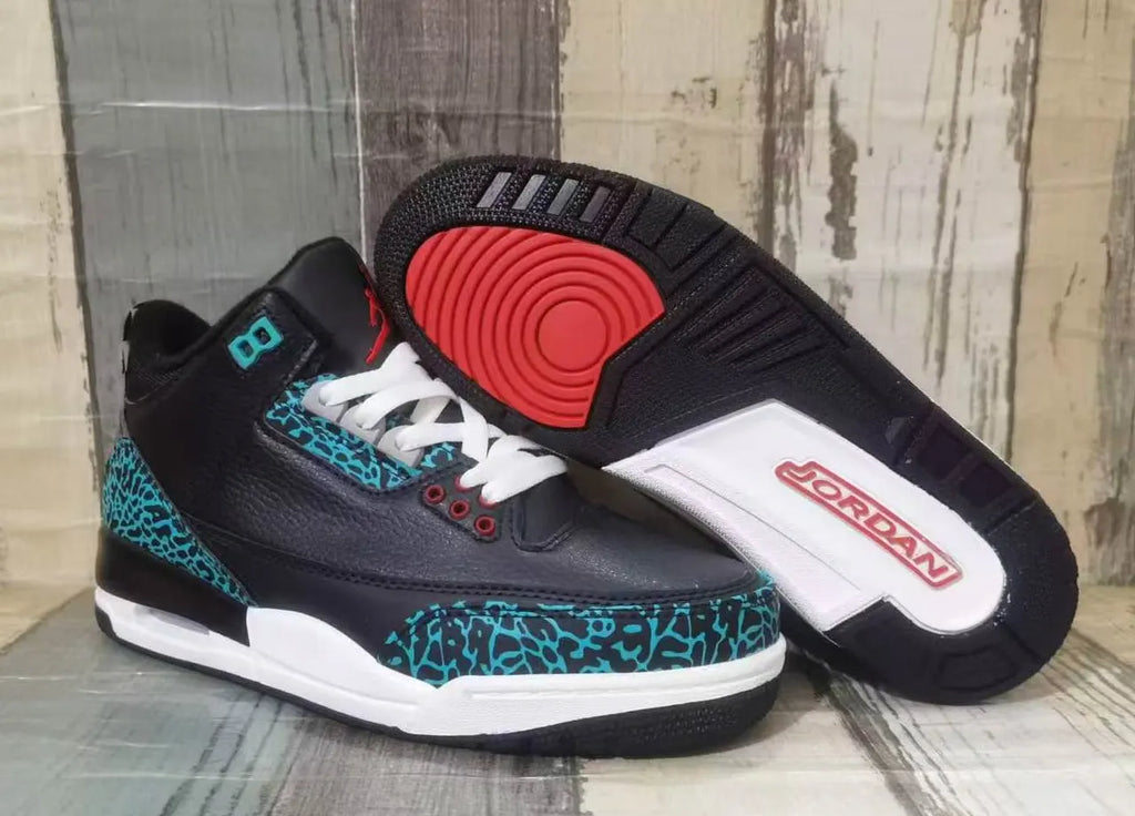 Air Jordan 3 Black Teal - Hình 4