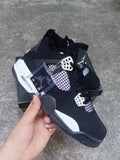 retro limited Air Jordan 4 Black Canvas