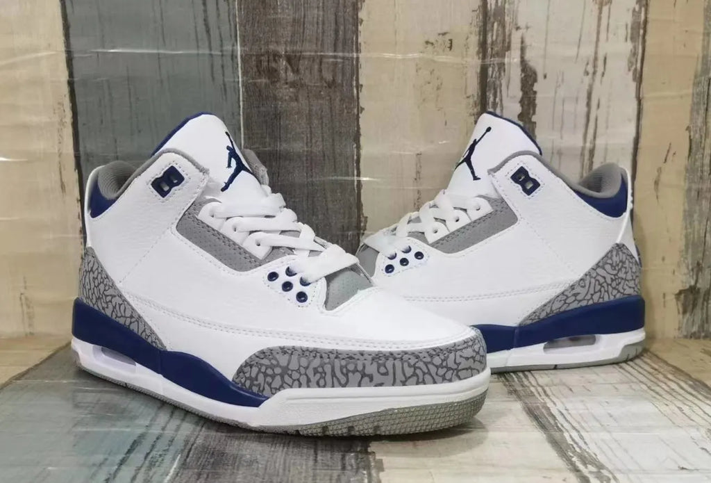Air Jordan 3 Retro White/Navy - Hình 2