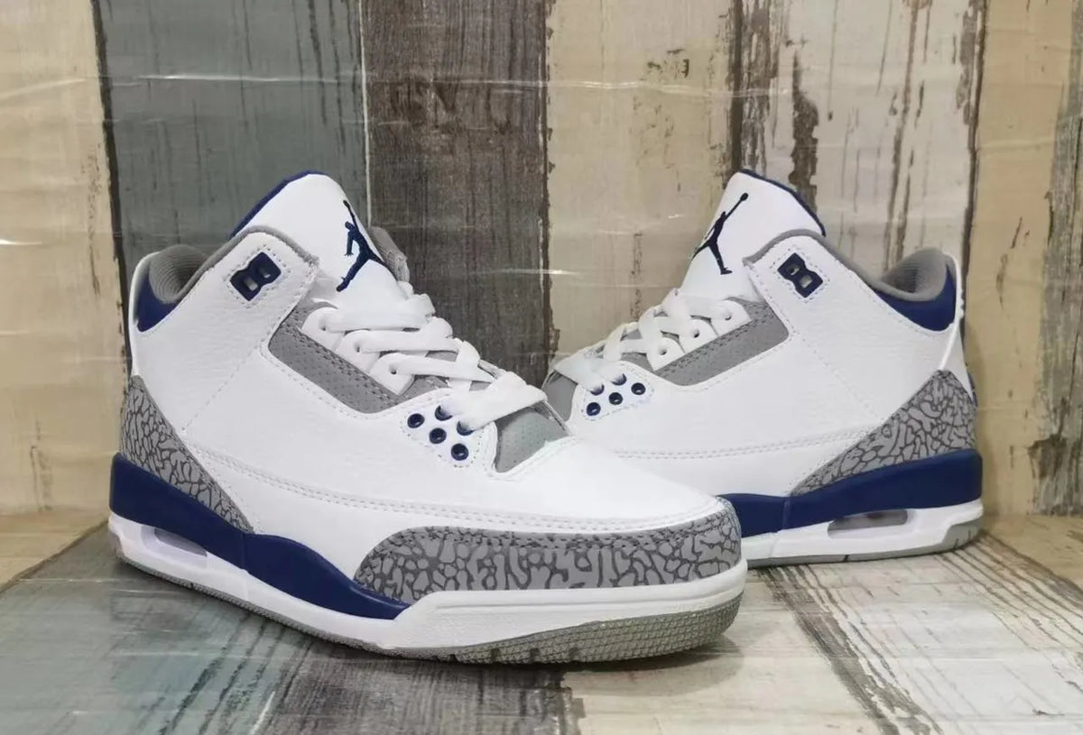 Air Jordan 3 Retro White/Navy - Hình 2